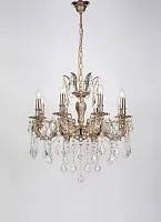 Люстра подвесная BARLETTA 122.8 coffe gold Lucia Tucci без плафона на 8 ламп, основание золотое в стиле классический Люстра подвесная BARLETTA 122.8 coffe gold Lucia Tucci без плафона на 8 ламп, основание золотое в стиле классический